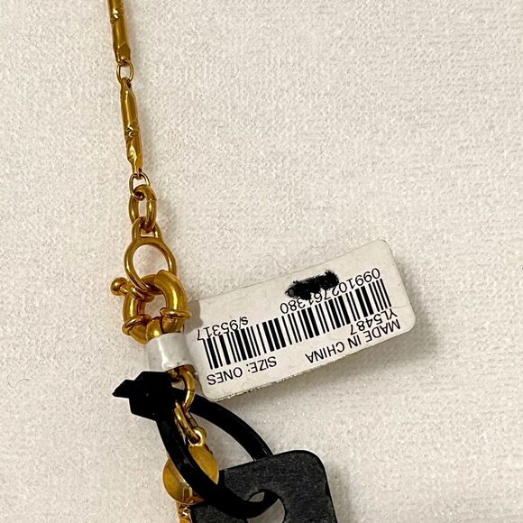 J Crew yellow and gold necklace 30” - Picture 5 of 8